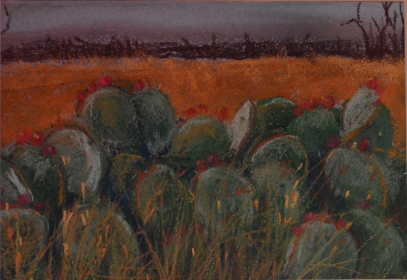 Prickly Pear on the Ranch by artist Julia Fletcher